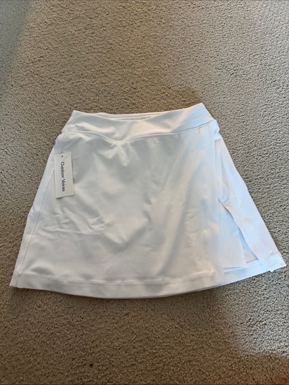Outdoor Voices White Court Athletic Skirt